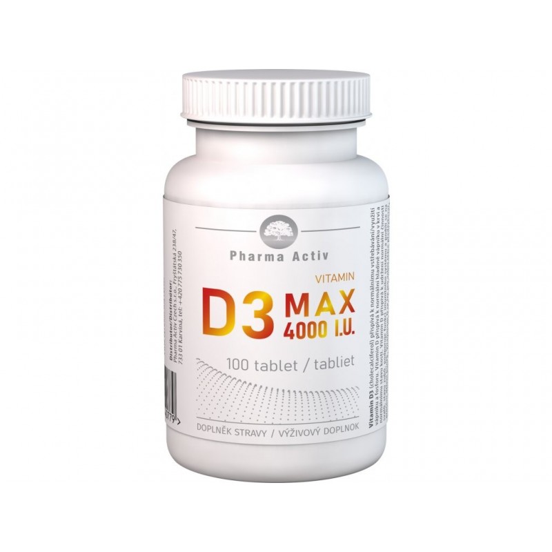 Pharma Activ Vitamin D3 MAX 4000 I.U. 100 tablet