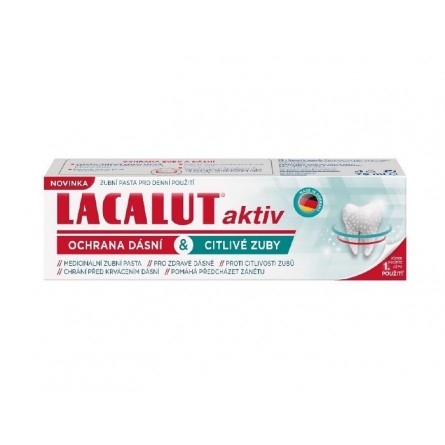 Lacalut Aktiv ochrana dásní & citlivé zuby 75ml