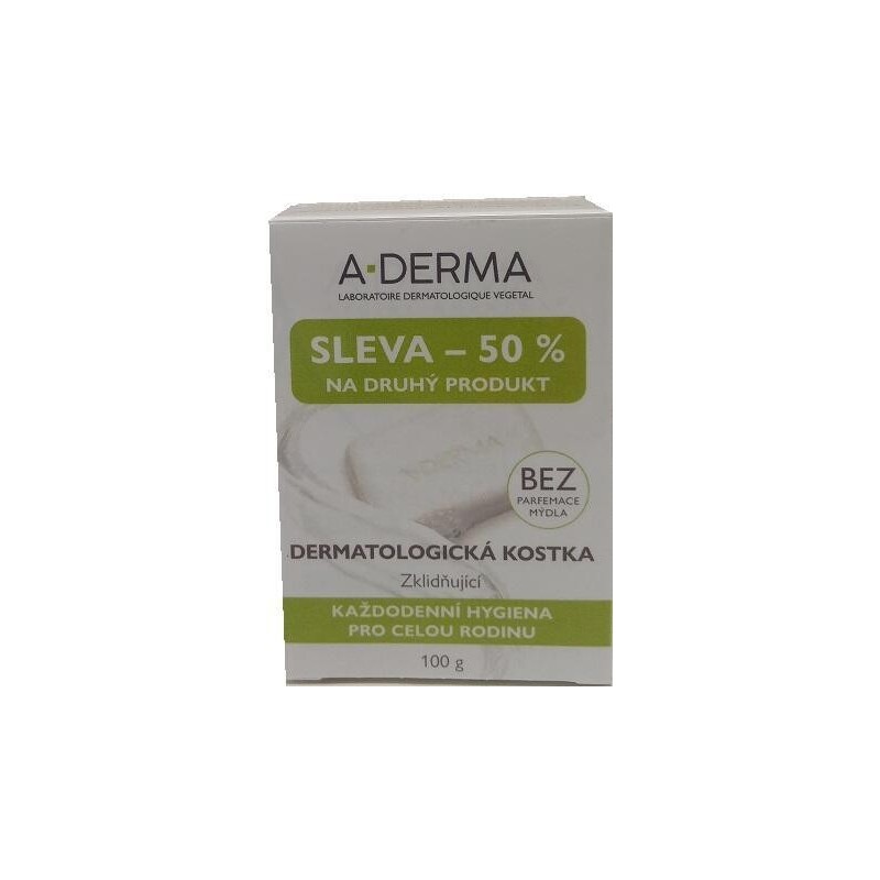 A-DERMA Dermatologická kostka 100 g DUO