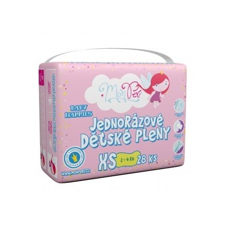 MonPeri Klasik dětské pleny XS 2-4 kg 28 ks