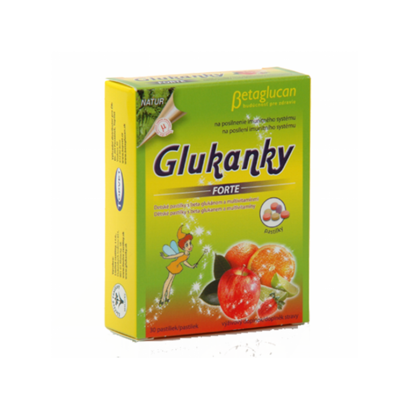 TOPVET Glukánky forte dětské pastilky 30 ks
