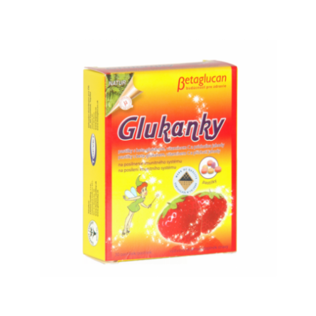 TOPVET Glukánky dětské pastilky jahodové 30 ks
