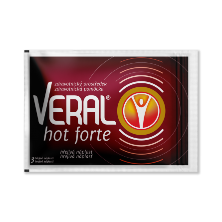 VERAL HOT FORTE hřejivá náplast 3 ks