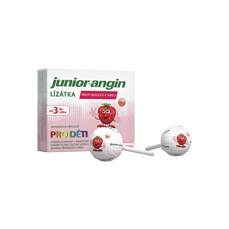 Junior-angin lízátka pro děti 8 ks