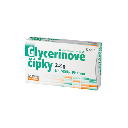 Dr. Müller Glycerinové čípky 2.2 g 12 čípků