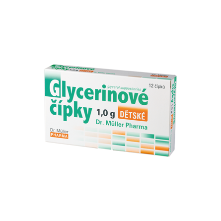 Dr. Müller Glycerinové čípky 1.0 g dětské 12 čípků