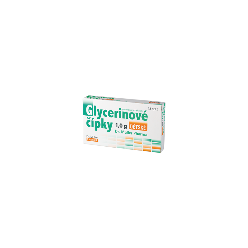 Dr. Müller Glycerinové čípky 1.0 g dětské 12 čípků