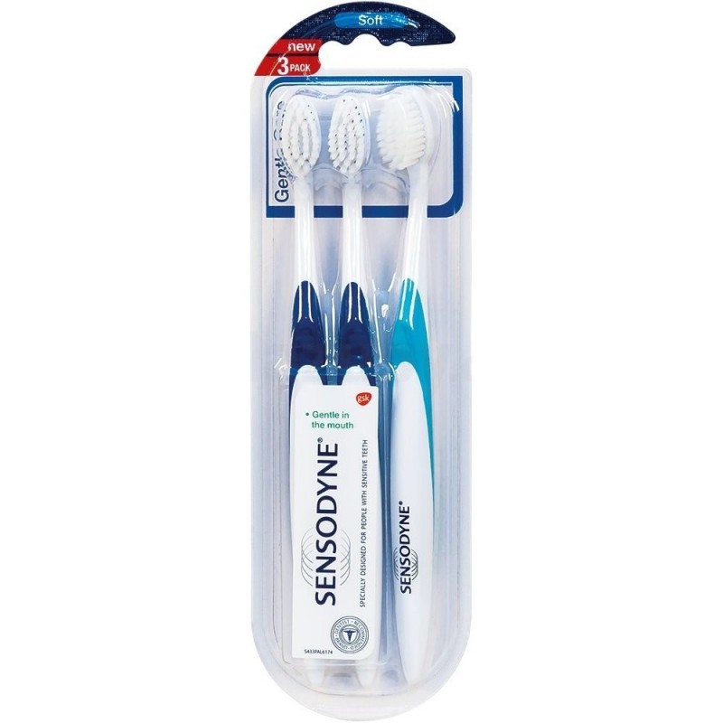 Sensodyne Gentle Care Soft zubní kartáček 3ks