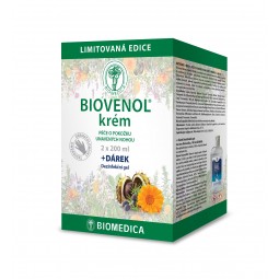 Biomedica Biovenol Limitovaná edice (2x 200 ml + dezinfekční gel)