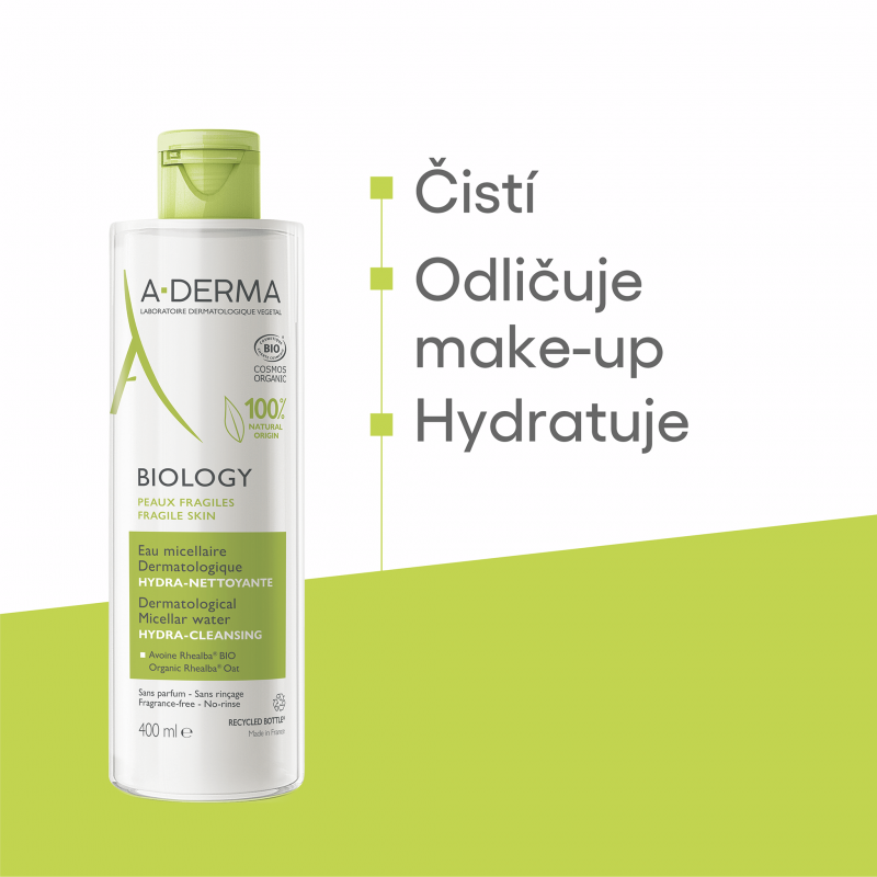 A-DERMA BIOLOGY Dermatologické odličovací mléko 200 ml