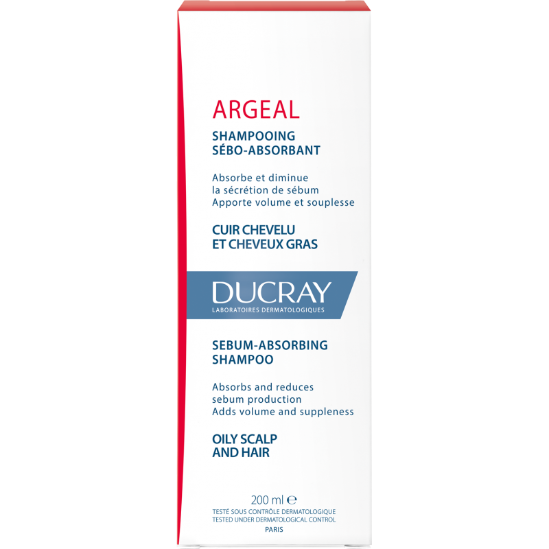 DUCRAY Argeal Šampon absorbující maz 200 ml