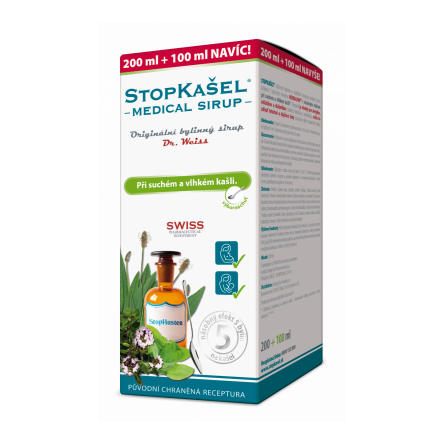 Dr. Weiss STOPKAŠEL Medical sirup 200+100 ml