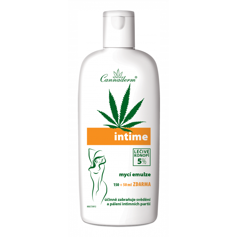 Cannaderm Intime NEW mycí emulze 150 + 50 ml zdarma