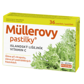 Müllerovy pastilky islandský lišejník vitamin C 36 ks