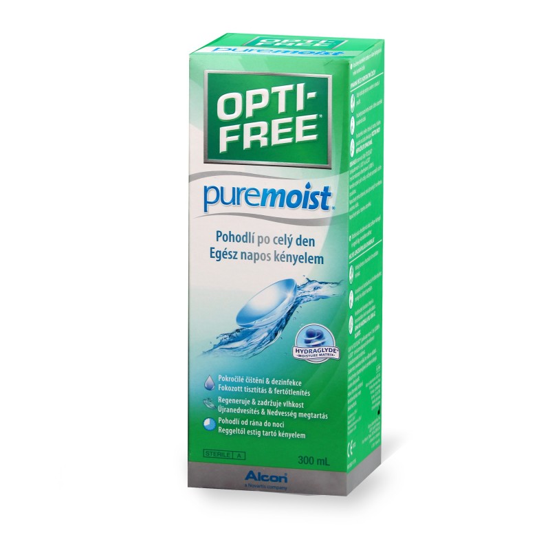 Opti-free PureMoist roztok na kontaktní čočky 300 ml