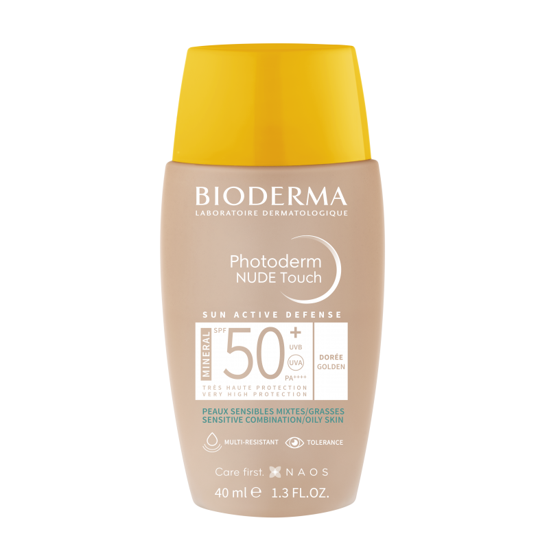 BIODERMA Photoderm NUDE Touch MINERAL tmavý SPF 50+ 40 ml fluid