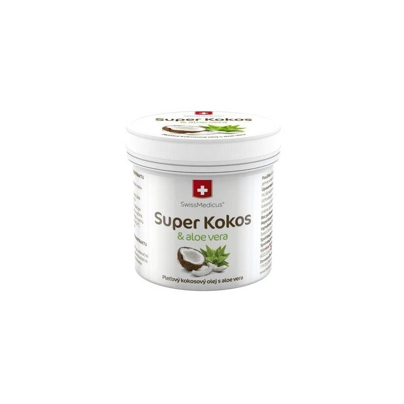 SWISSMEDICUS Super kokos a aloe vera pleťový olej 150 ml