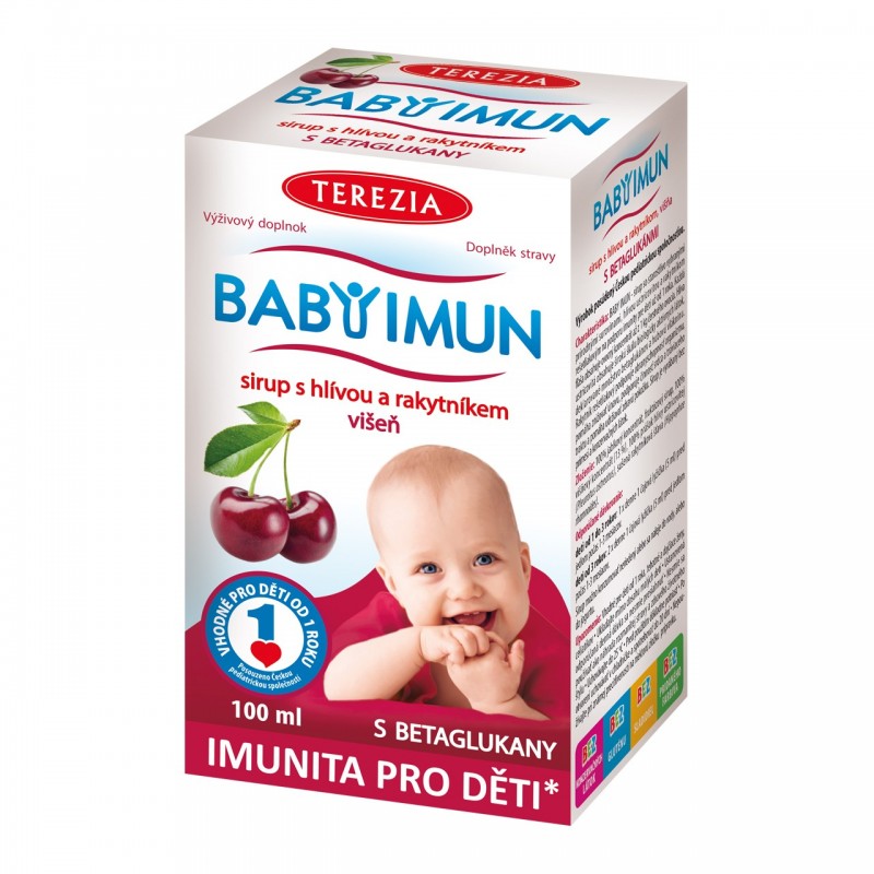 BABY IMUN sirup s hlívou a rakytníkem VIŠEŇ 100 ml