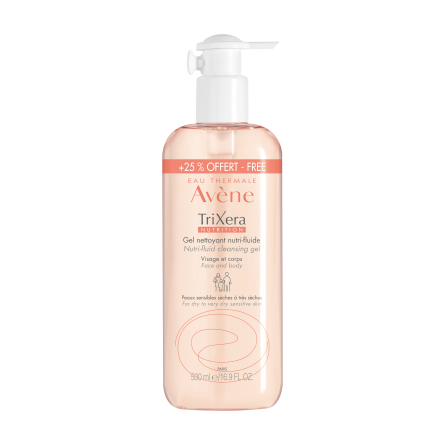 AVÈNE TriXera Nutri-Fluid Sprchový gel 500 ml