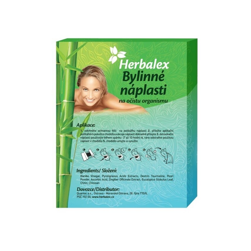 HERBALEX Bylinné detoxikační náplasti 10 ks + 40 % zdarma