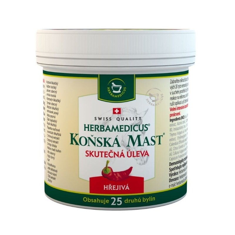 SWISSMEDICUS Koňská mast hřejivá 250 ml