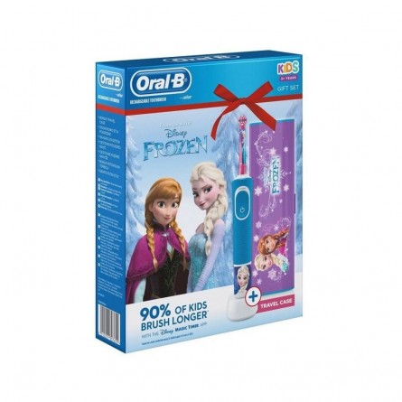 Oral-B Vitality D100 Frozen elektrický zubní kartáček + pouzdro