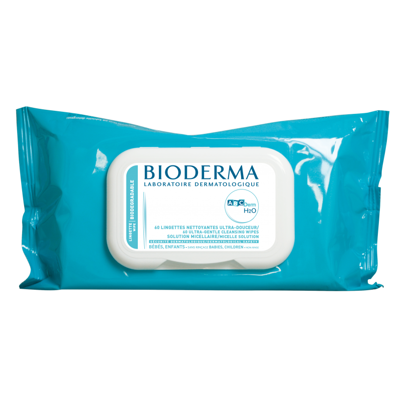BIODERMA ABCDerm H2O micelární ubrousky 60 ks