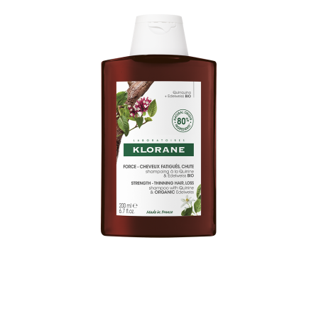 KLORANE Šampon s chininem a BIO protěží alpskou 200 ml