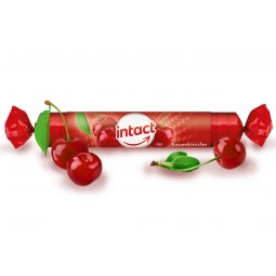 Intact Hroznový cukr s vitaminem C třešeň rolička 40 g
