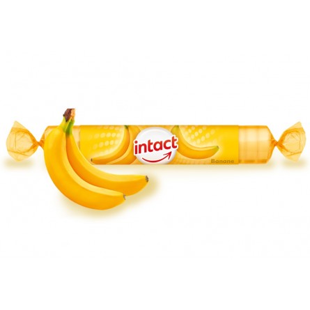 Intact Hroznový cukr s vitaminem C banán rolička 40 g