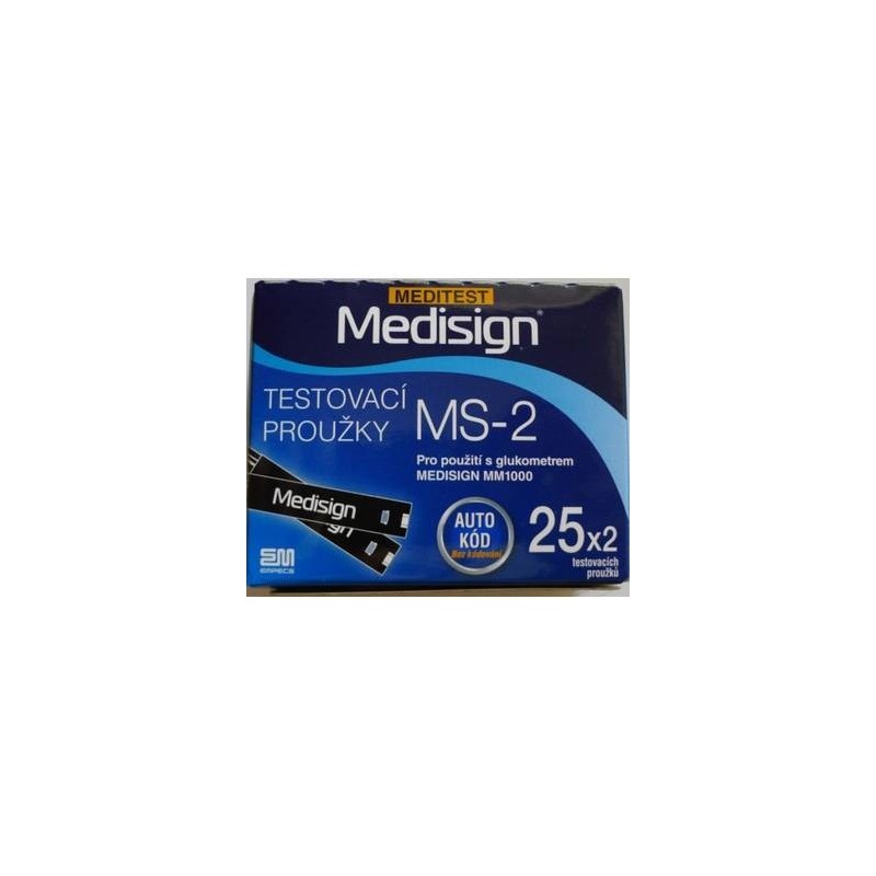 MEDISIGN Testovací proužky Meditest MS-2 50 ks