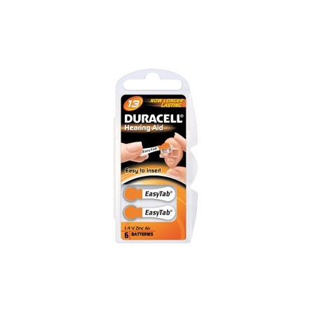 Duracell DA13 PR48 baterie do naslouchadel 6 ks