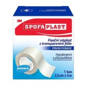 3M SPOFAPLAST 432 Fixační náplast 5 m x 25 mm