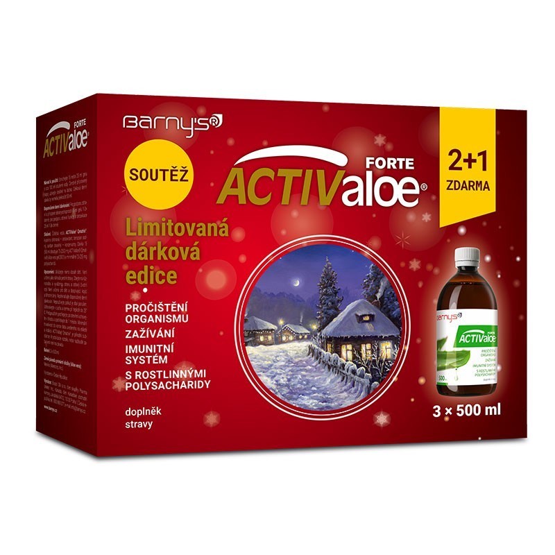 BARNYS ACTIValoe FORTE 3x500 ml 2+1 zdarma