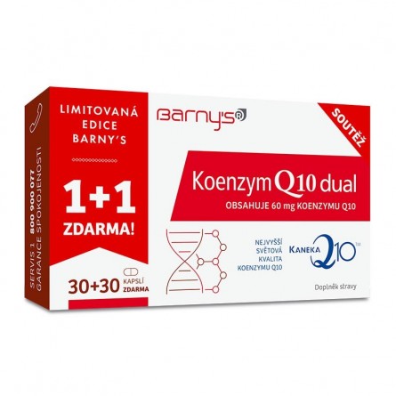 BARNYS Koenzym Q10 dual 30+30 kapslí