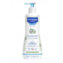 Mustela Jemný čisticí tělový a vlasový gel 500 ml