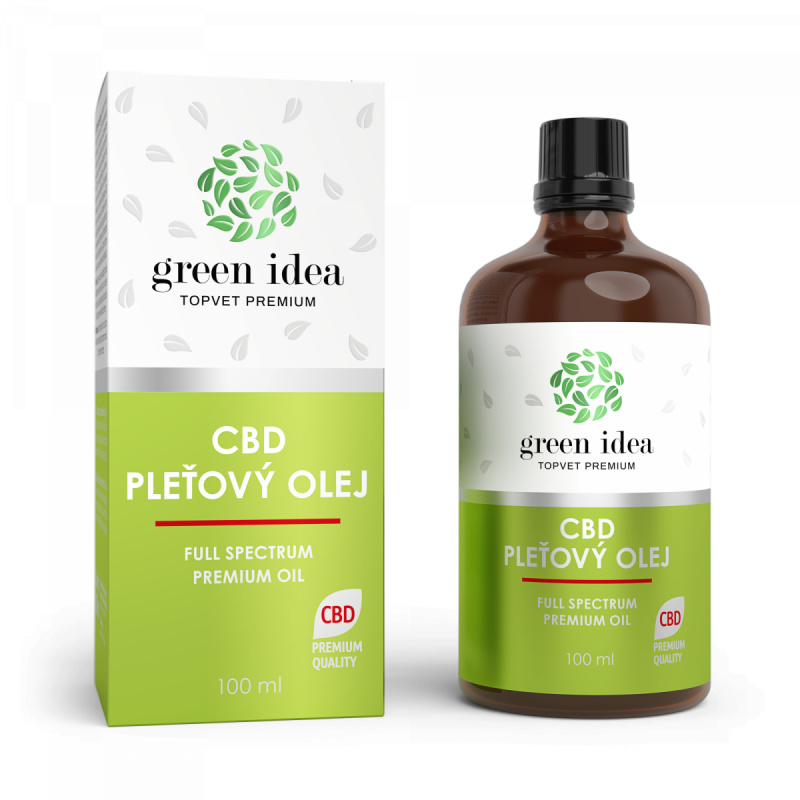 GREEN IDEA CBD pleťový olej 100 ml
