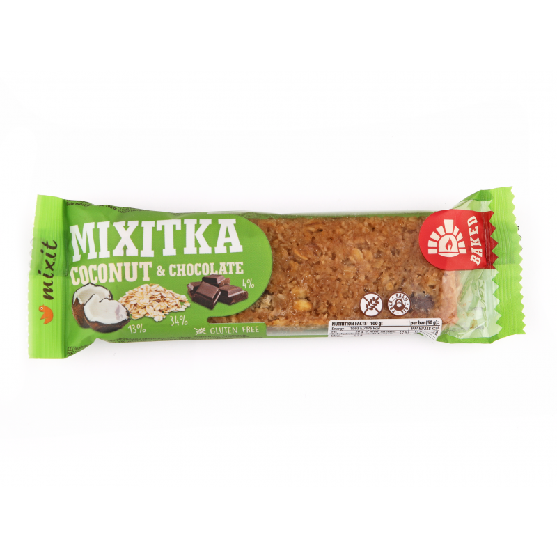 Mixitka BEZ LEPKU - Kokos + čokoláda 50 g