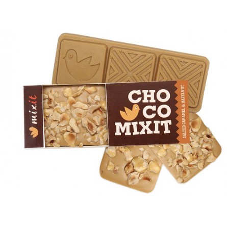 Mixit Mini Čokoláda: Slaný karamel a lískový oříšek 50 g