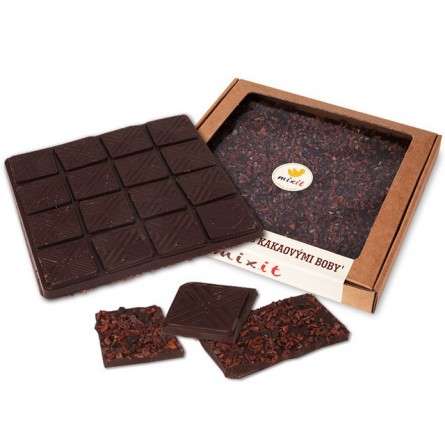 Mixit Čokoláda Hořká s kakaovými boby 250 g