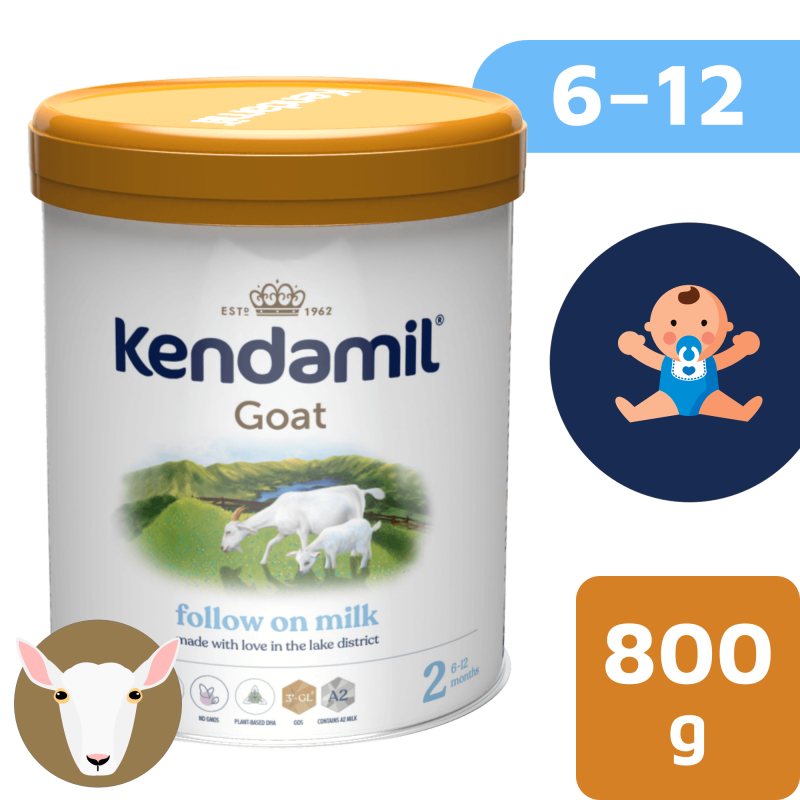 Kendamil Kozí pokračovací mléko 2 (800 g) DHA+