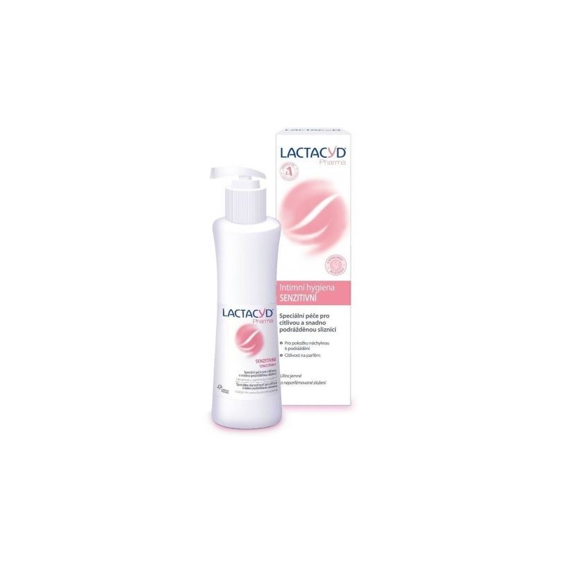 Lactacyd Pharma Intimní gel pro citlivou pokožku 250 ml + ubrousky