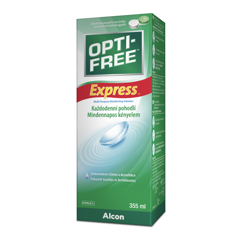 Opti-free Express No rub lasting comfort roztok na kontaktní čočky 355 ml