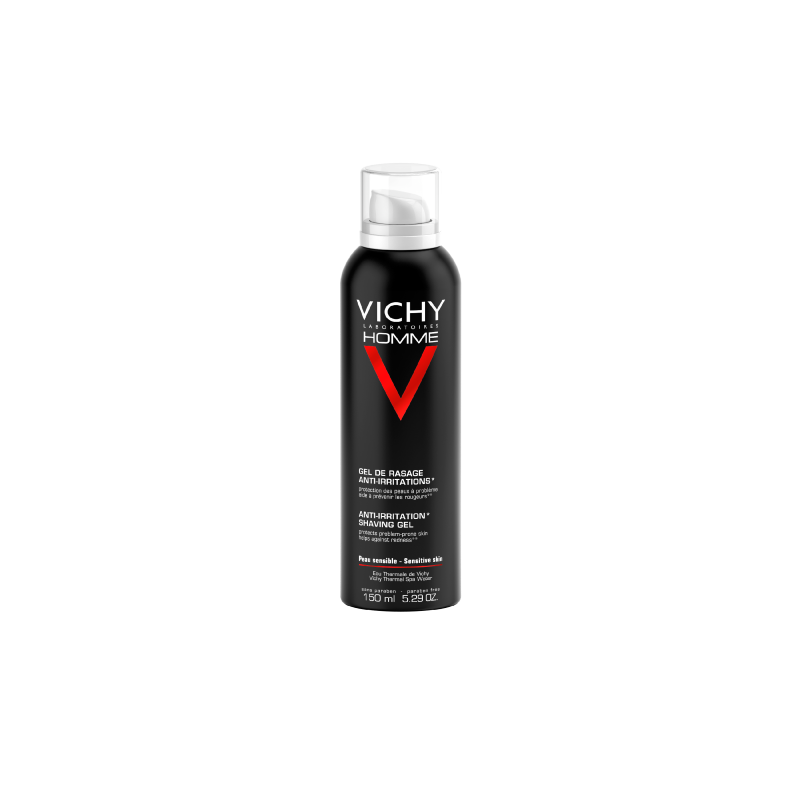 VICHY Homme Gel na holení na citlivou a problematickou pokožku 150 ml