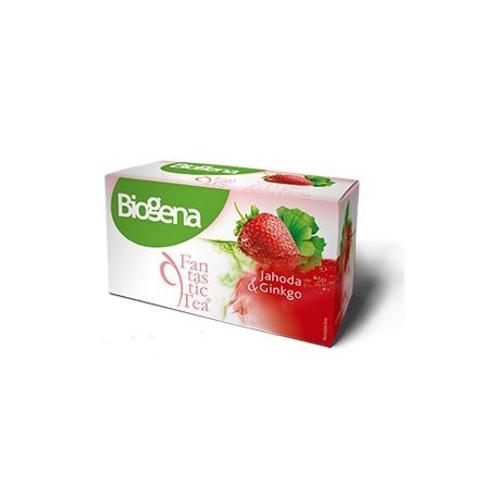 BIOGENA Fantastic Jahoda & Ginkgo porcovaný čaj 20x2 g