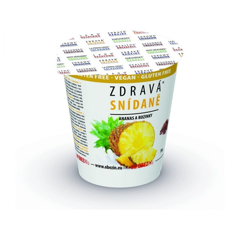 OBEZIN Zdravá snídaně ananas a rozinka 78 g