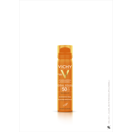 VICHY Idéal Soleil Osvěžující opalovací sprej na obličej SPF 50 75 ml