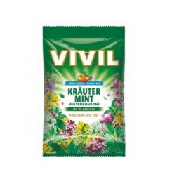 VIVIL Byliny mentol bez cukru 80 g