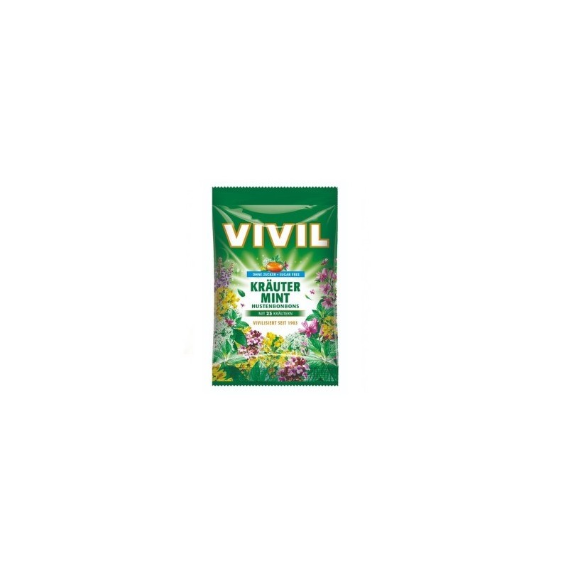 VIVIL Byliny mentol bez cukru 60 g