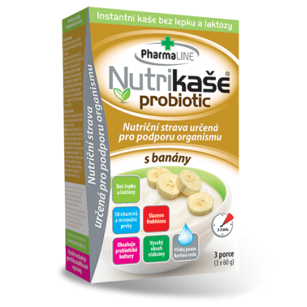 Nutrikaše probiotic s banány 3x60 g